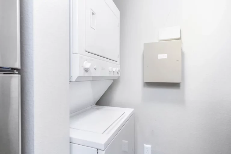 stacked washer and dryer